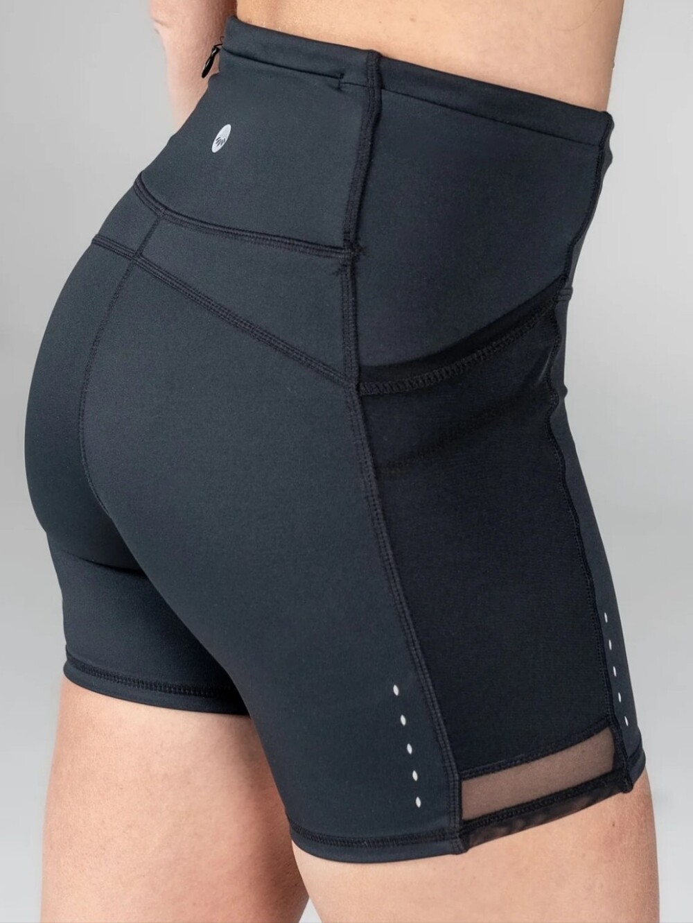 Senita Lux Ultra Mesh Shorts (5") - Black XXL